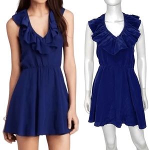 Amanda Uprichard Navy Silk Dress